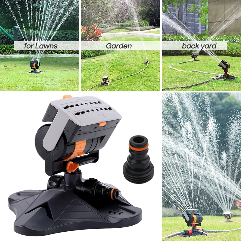 

Lawn Sprinkler Irrigation Sprinkler 180° Rotating Multipurpose Automatic Irrigation System - Park Patio Backyard Garden Watering