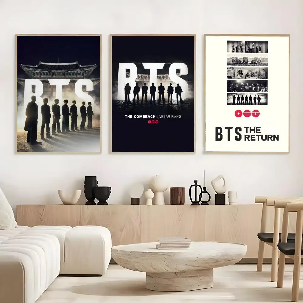 Bulletproof B-BTS-S-BOYES Poster, rahmenloses Poster, selbstklebender Kunst-Aufkleber aus wasserfestem Papier, Kaffeehaus, Bar, Zimmer, Wanddekoration