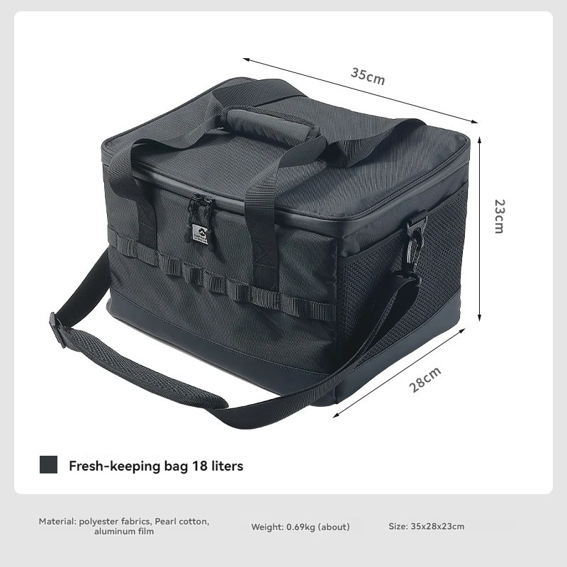 CAMPINGMOON BC-300 insulation bag 18L outdoor ice pack beverage refrigerator fresh fruit and vegetable lock bag
