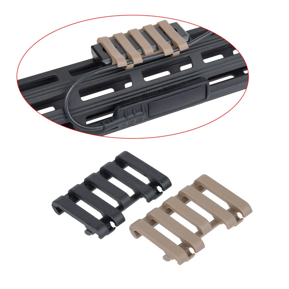 M600C مصباح يدوي PEQ-15 التكتيكية المطاط مفتاح ضغط سلك التفاف-Handguard إدارة الكبلات كليب لعبة بندقية ملحق QJ167 #1