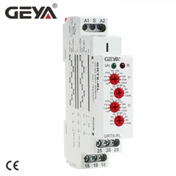 GEYA GRT8-RL 16A Alternate Cycle Relay 2NO2NC AC 230V or AC/DC12-240V Right-Left Inverser Time Relay