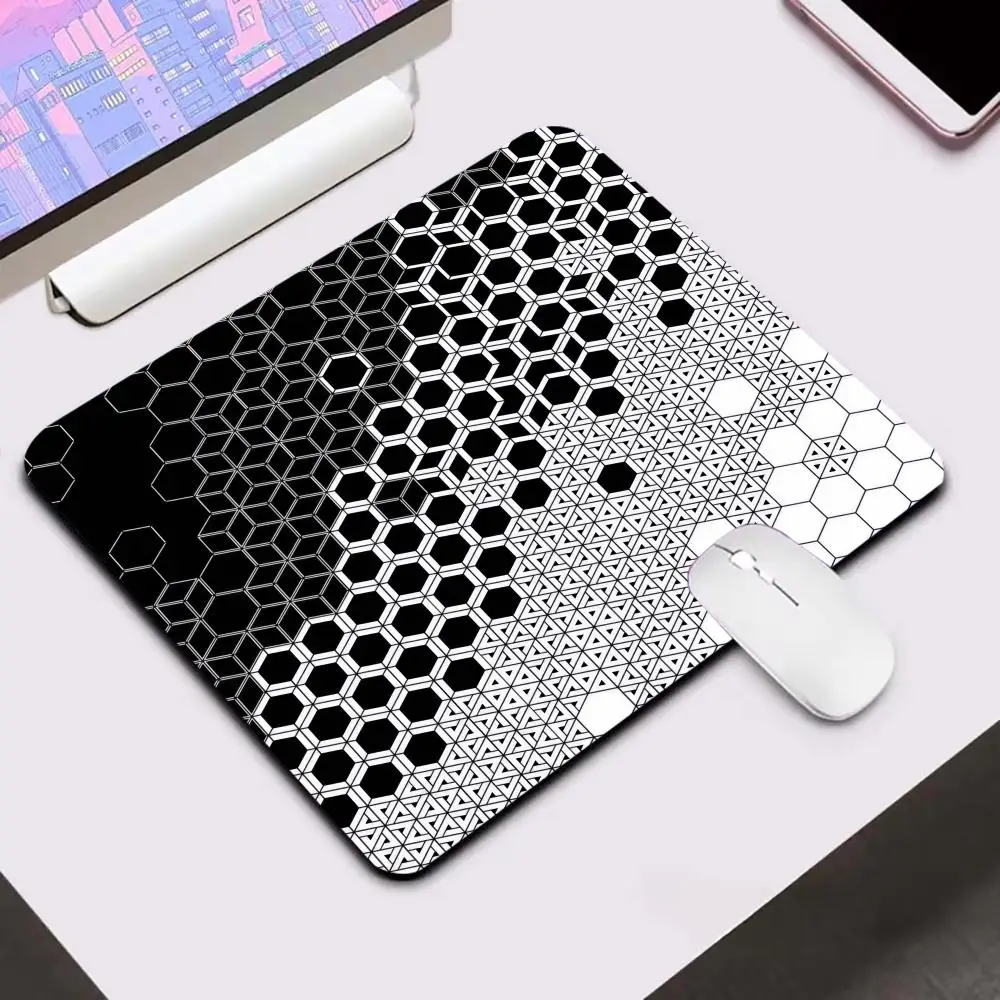 

Honeycomb Hexagon Mouse Pad 40x45 Square Computer Office Gaming Table Pad Rubber Anti-Slip Mouse Pad Small Decorative Table Pad