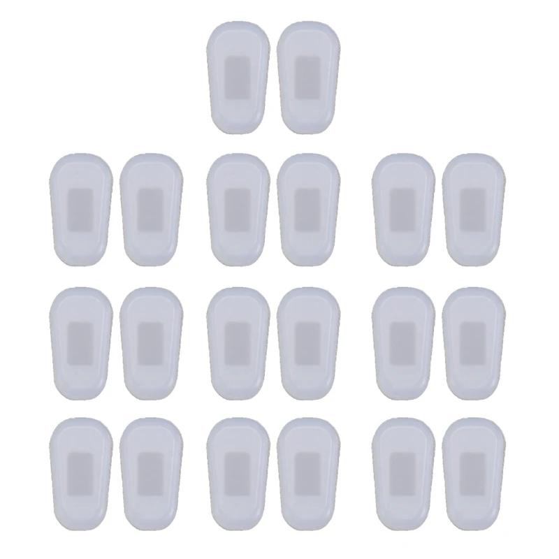 

10 Pair/Lot Silicone Eyeglass Soft Nose Pad On Nose Pad Glasses Massage for Health Care Anti-Slip Tool for Sungla