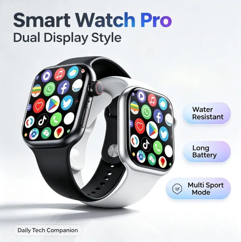 New CD20 5G Independent SIM Smartwatch with GPS, Big Storage & Language Translation