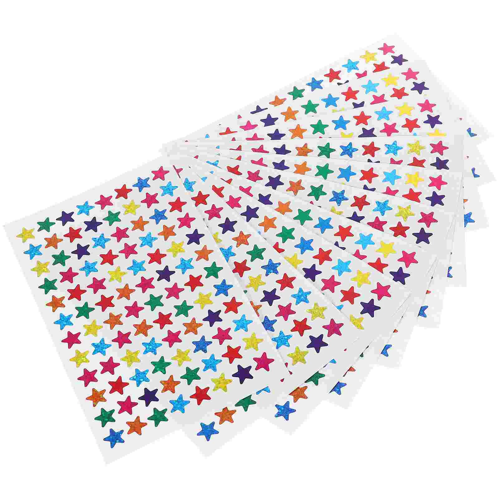 Gold Decor Sticker Labels Kids Crafts Wall Stickers Bling Star Multicolor Nail Decals Child Scrapbook