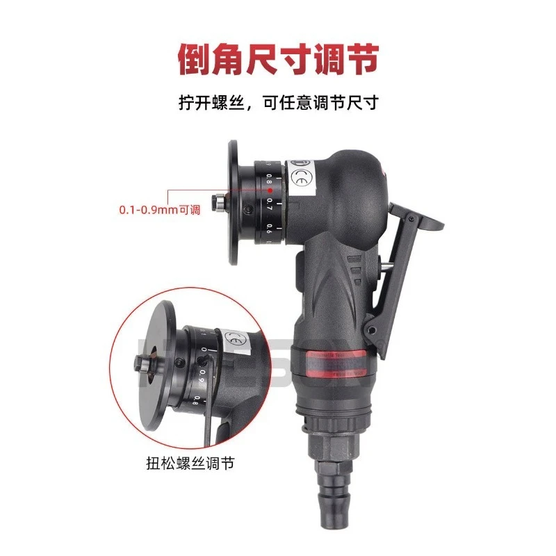 Mini Pneumatic Chamfering Tool for Woodworking, 45 Degree Edge Trimmer for Laminate Trimmer & Beveling Machine