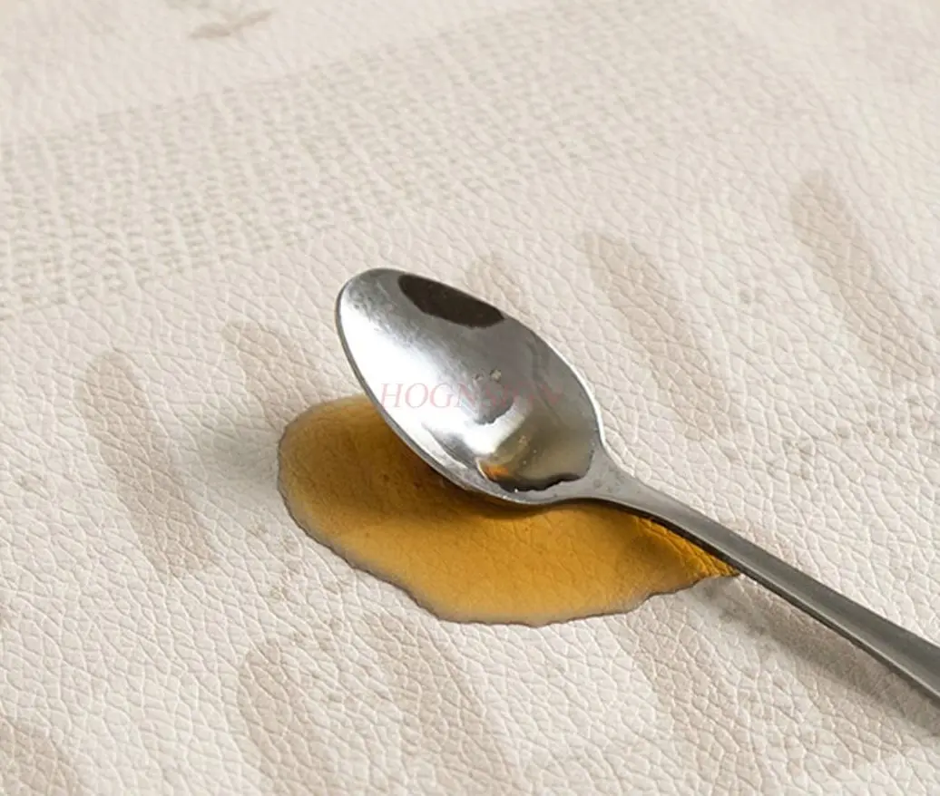 1pcs Middle aged pastoral leather dining table mat, desktop protective mat, waterproof, oil resistant, no wash tablecloth