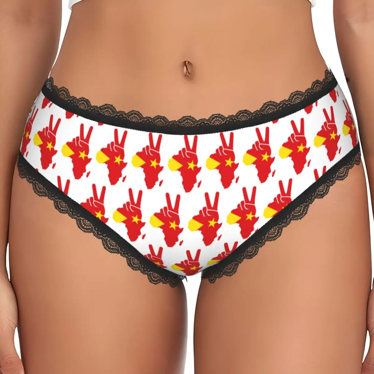 Custom Tigray Peace Africa Proud Flag Ethiopian Tigray Panties Briefs Women's Comfort Briefs Underwear Breathable Underpants