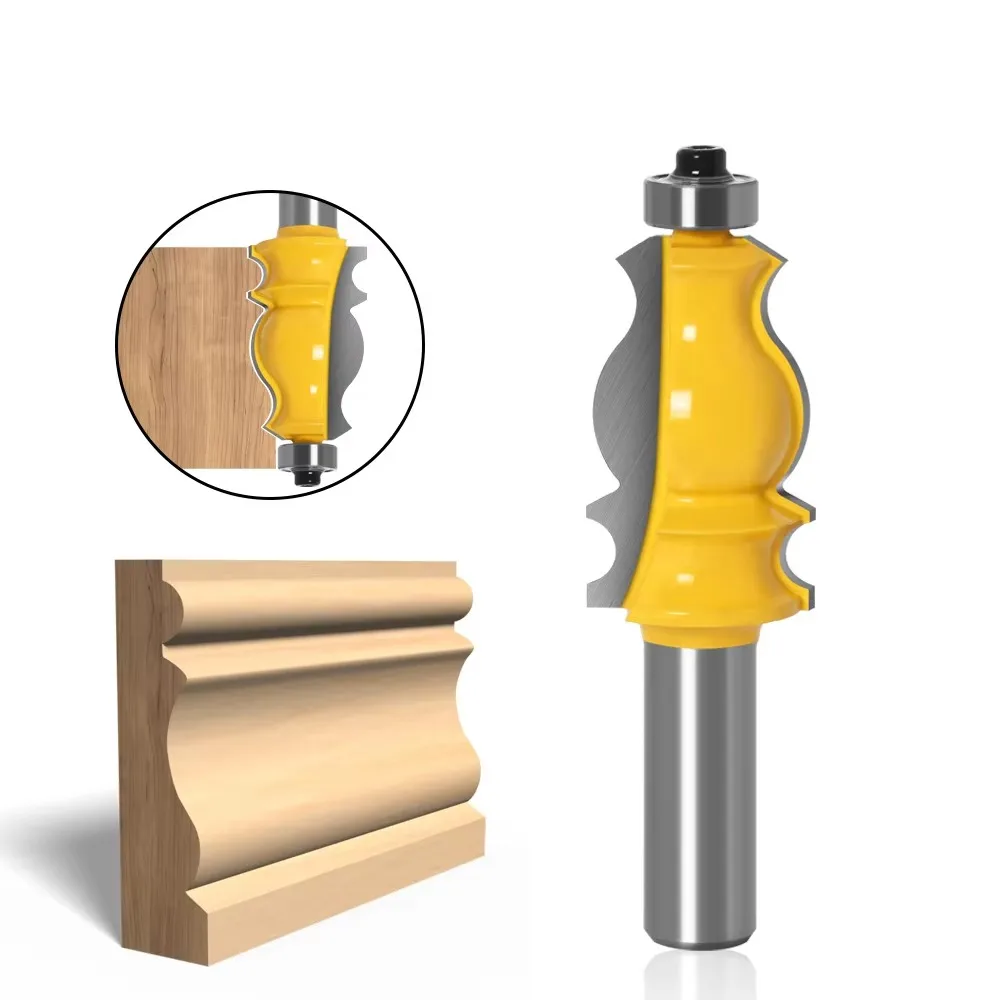 

1 шт. 1/2 "12,7 мм фреза с хвостовиком, резьба по дереву, архитектурная формовочная фреза, деревообрабатывающий шиповый резак для деревообрабатывающих инструментов