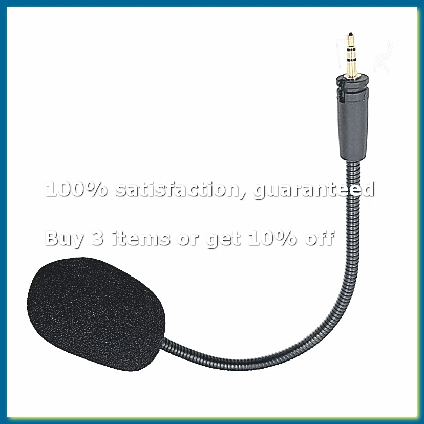 Gaming Headset Microphone Gooseneck Microphone for Headphones Gaming Intercom Microphone 2.5mm