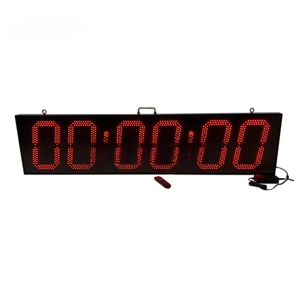 

Hot Sale 12 Inch 6 Digits Led Large Digital Timing Clock Adapter With Timer