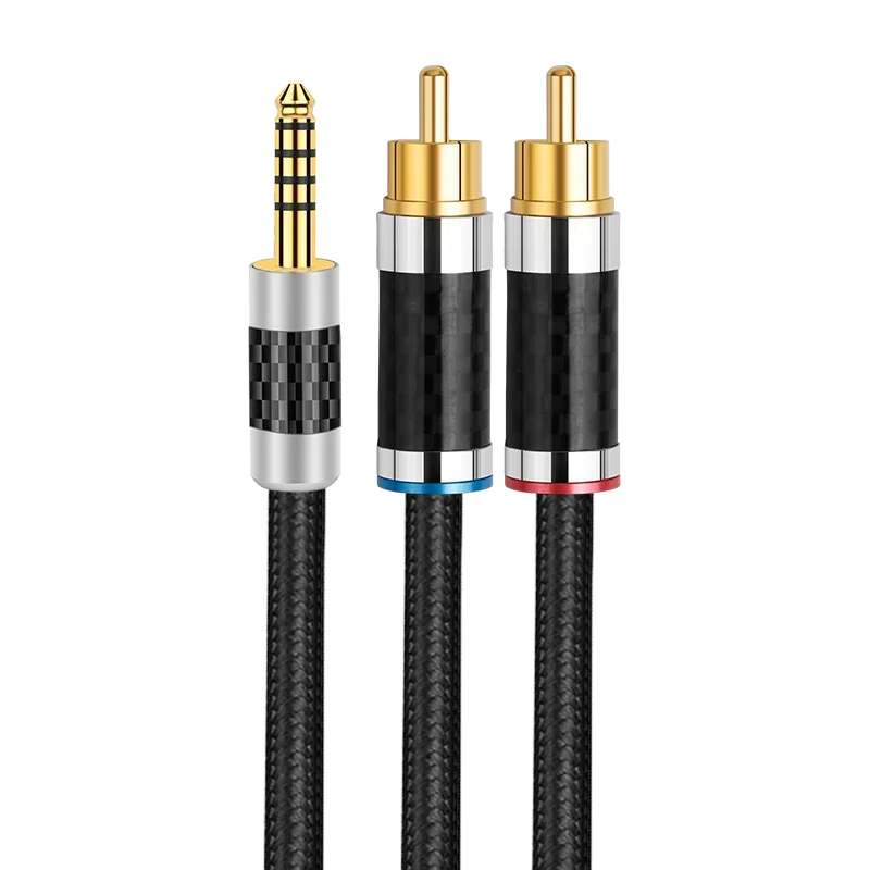 YYTCG OFC versilbertes 4,4 mm auf 2RCA Audiokabel 3