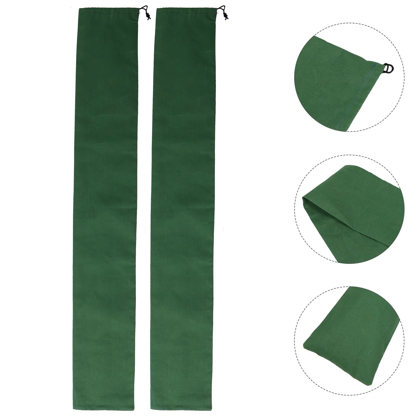 2Pcs Flood Control Sandbags Canvas Heavy Duty Thickened Reusable Elastic Band Sand Tubes Rain Barrier Door Garage Basement Flood