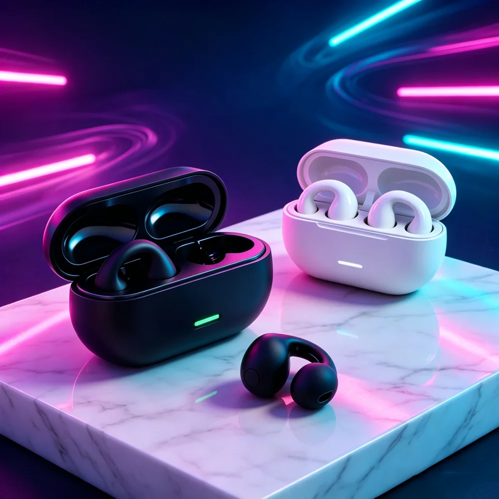 TWS Wireless Earbuds Fone Bluetooth Earbuds Over-ear Bluetooth Headphones Utilize Plush Memory Foam for Ultimate Daily Comfort view 4