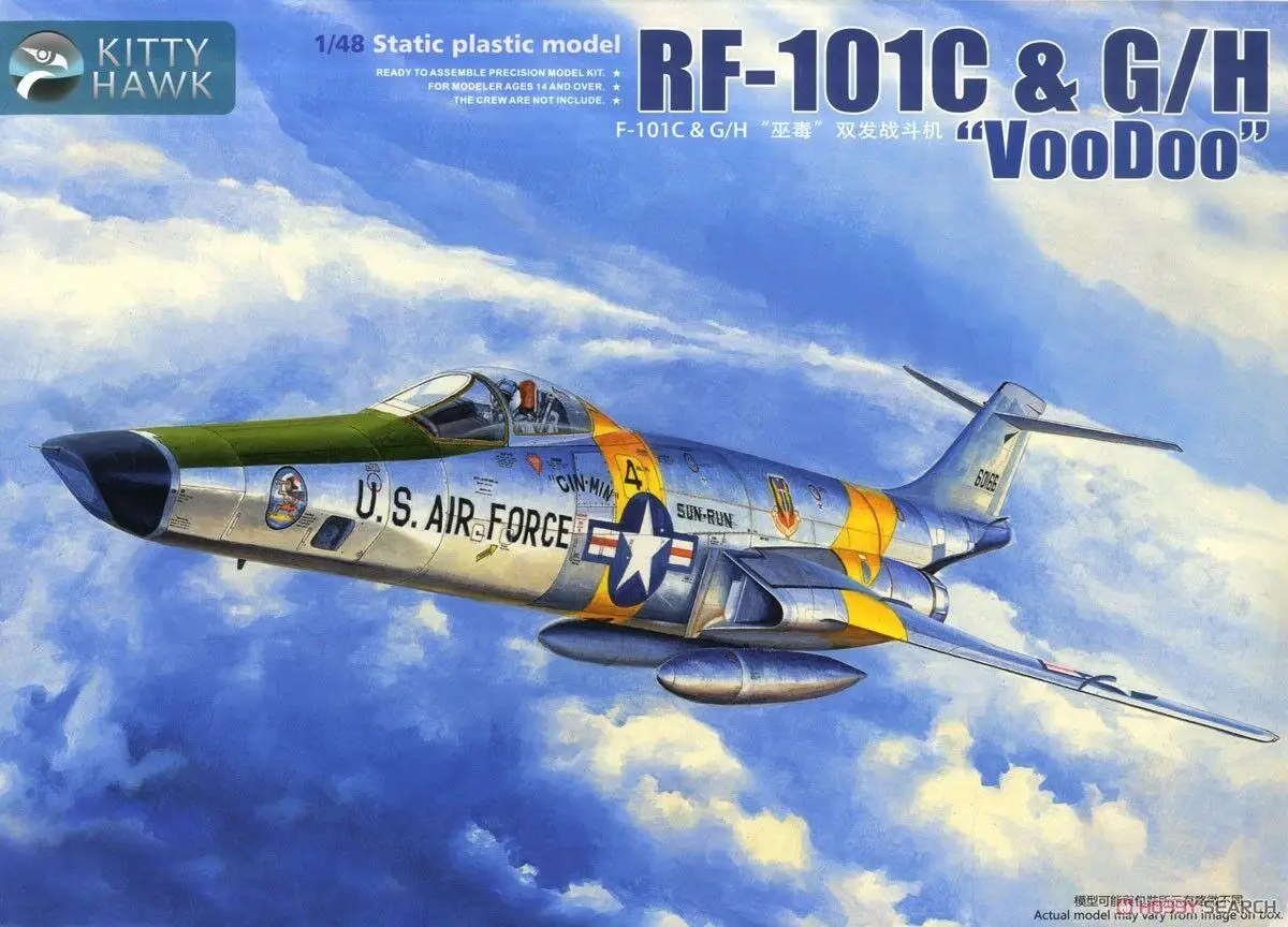 

Kitty Hawk 1/48 80116 RF-101C&G/H Voodoo Assembly Model Kit In Limited