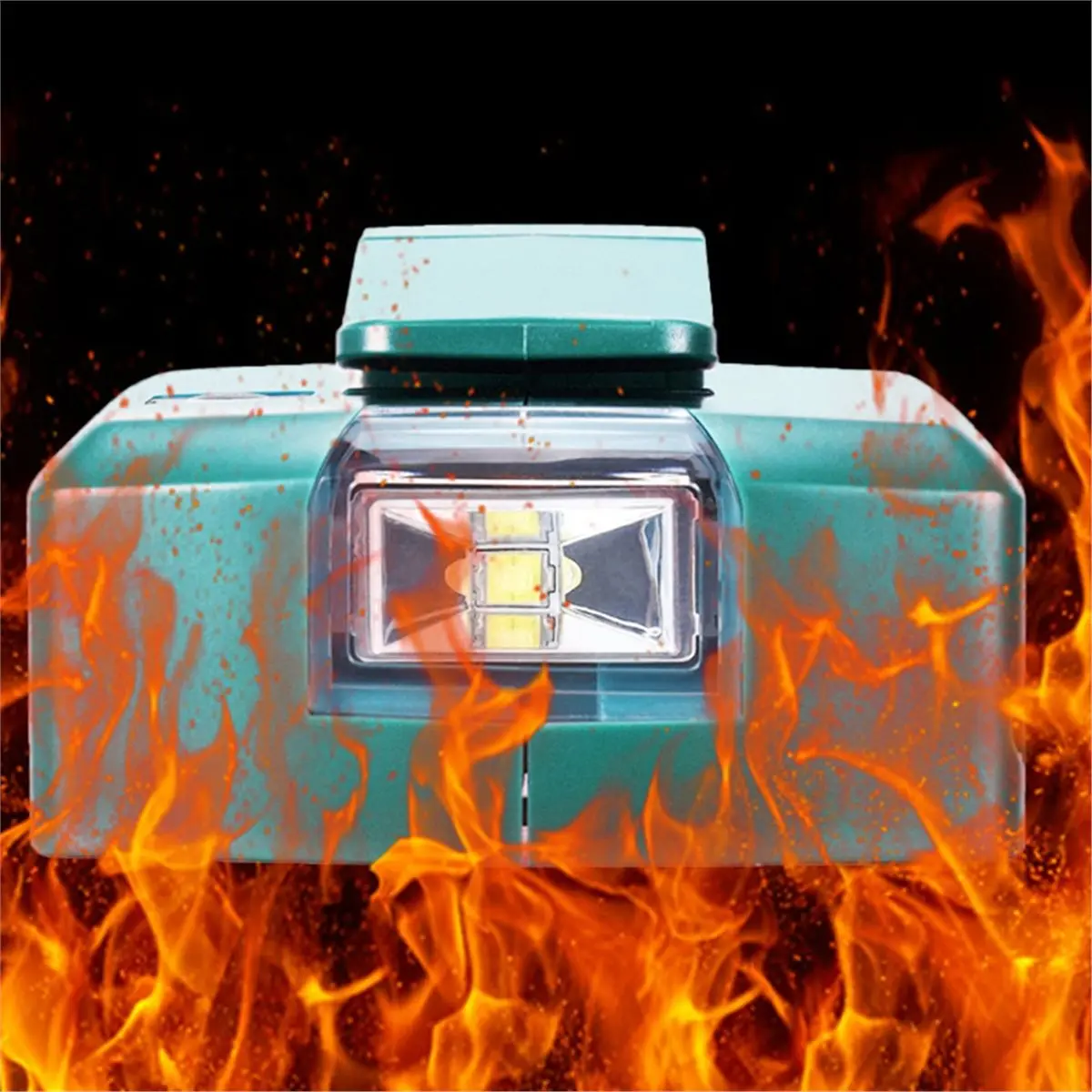 【~ New Y24A】For 14.4V 18V Li- Battery Adapter LED Light Working Lamp USB Mobile Phone Charger DC 12V Output Use