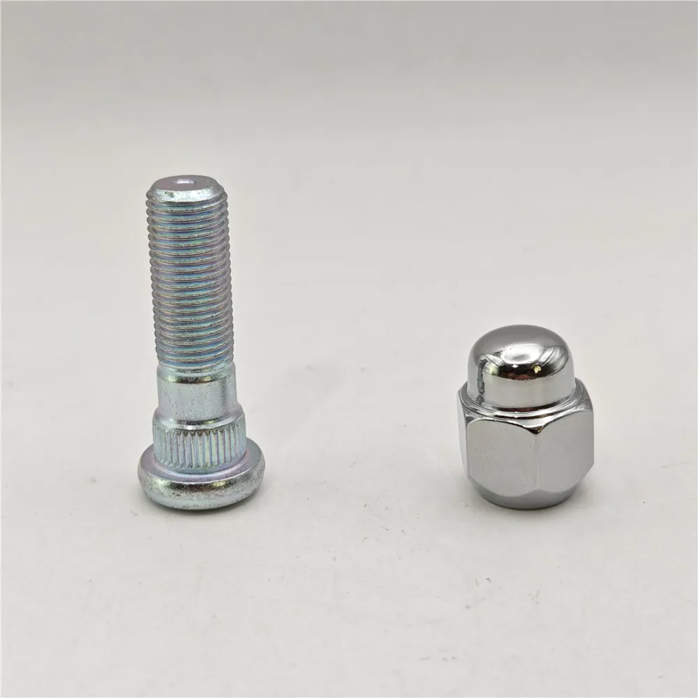 2PCS Wheel Hub Bolt Stud & Nut SET Tire Bolts Lug Nut 28365FE001&28171AJ000 For 2006-2019 Subaru Forester Impreza WRX STi Legacy