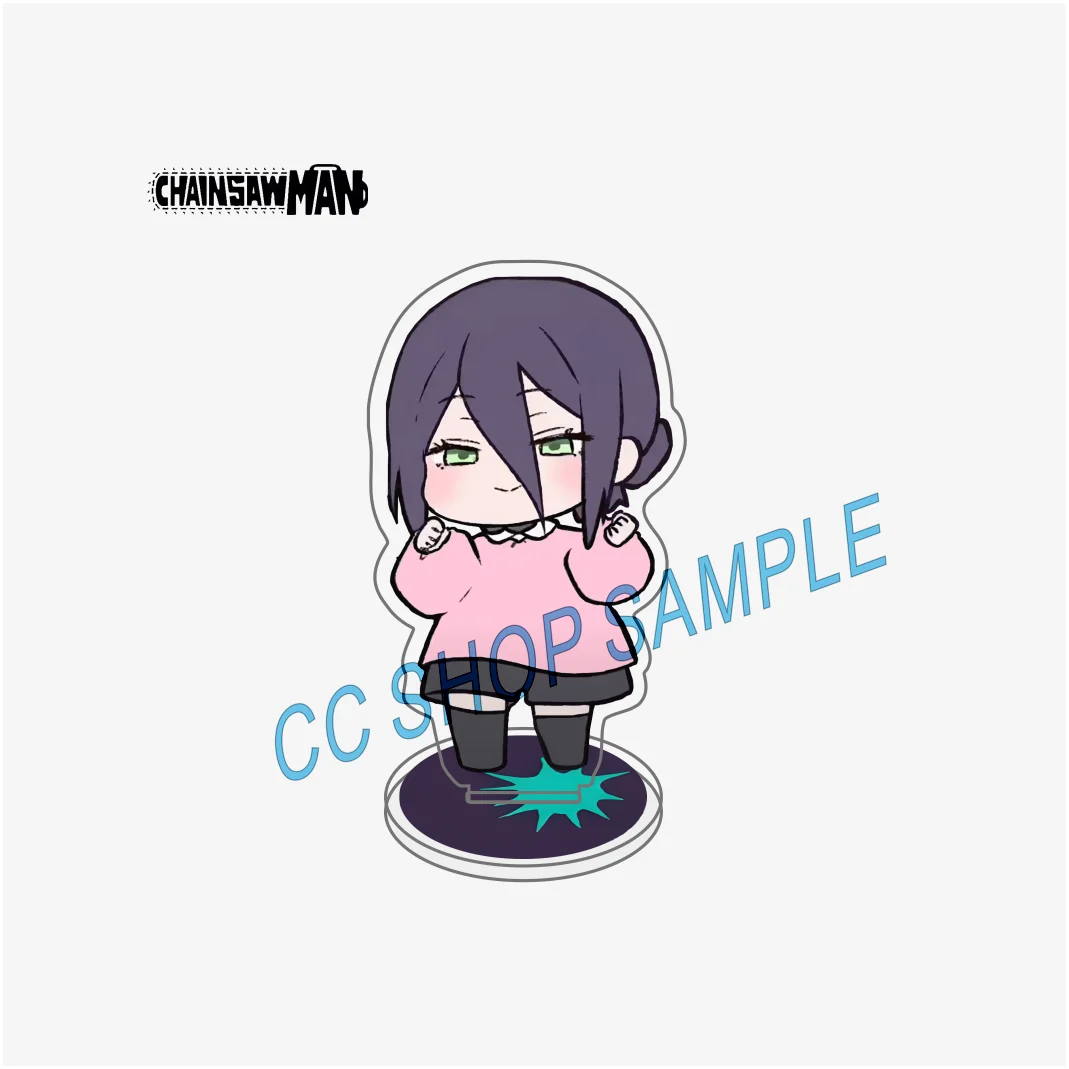 10CM Chainsaw Man Reze Makima Aki Hayakawa Cute Anime Acrylic Stand Keychain Cosplay Room Decoration Popular Bag Charms Gifts