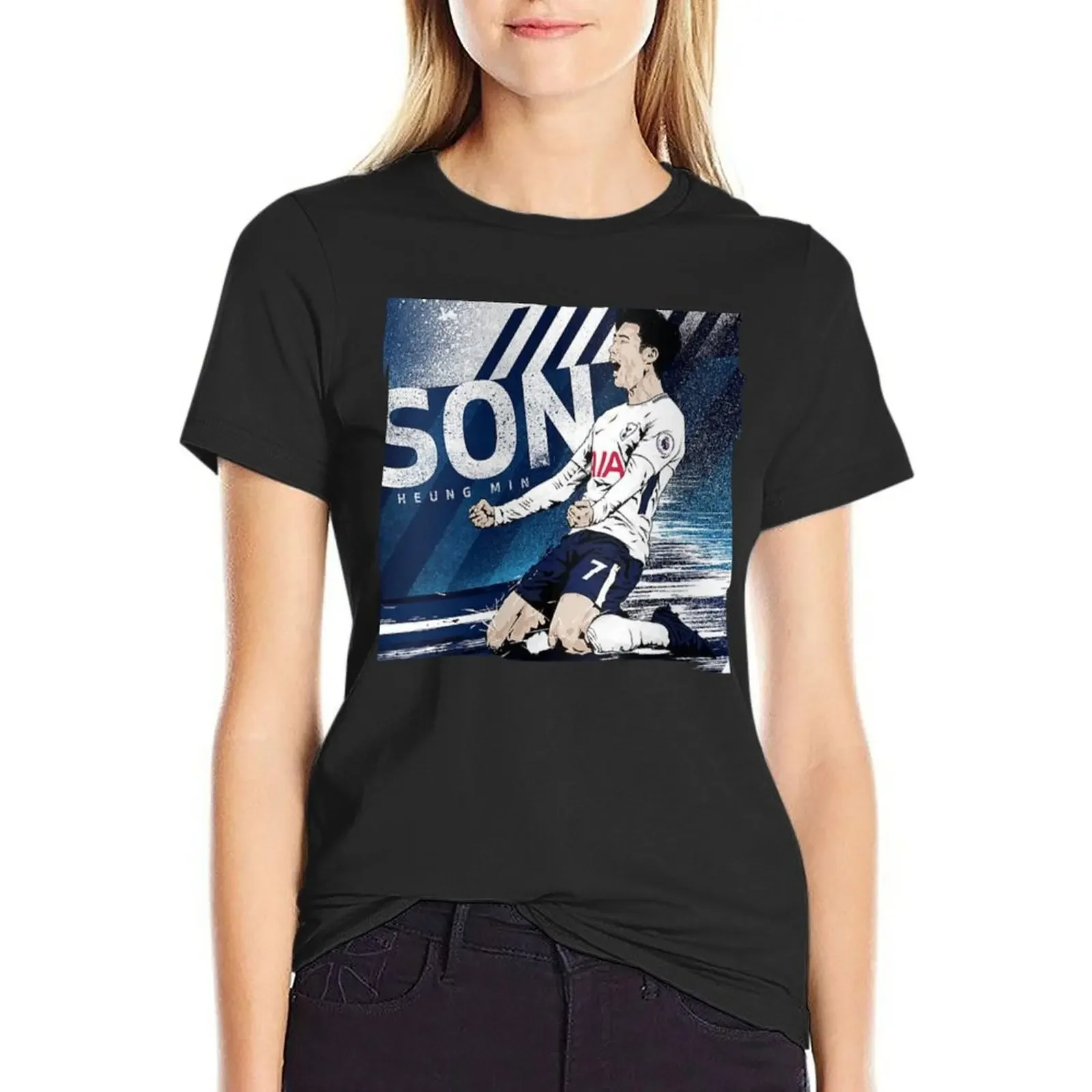 

Son Heung Min T-Shirt cute clothes tees Female clothing animal print shirt for girls t-shirt dress for Women long