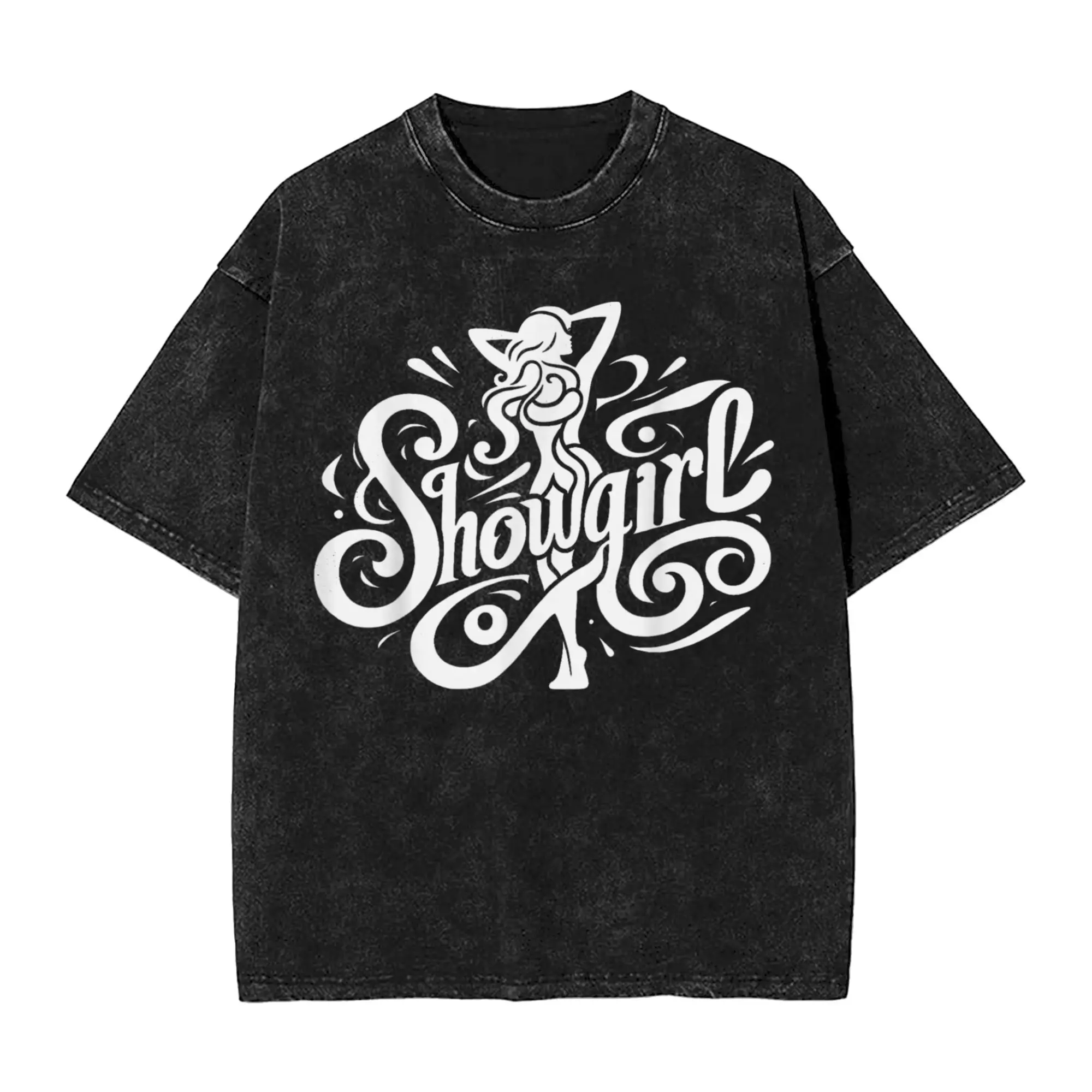 

Негабаритная стираная футболка In My Showgirl Era, хлопковые футболки, футболка для отдыха для мужчин, летняя одежда с принтом в стиле ретро Y2K