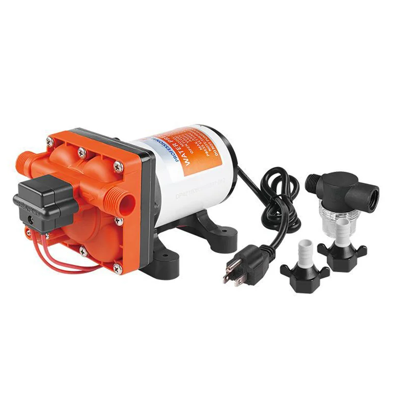 42 Series Diaphragm Water Pump 3.0GPM 55PSI 12v Self Priming Pump Boat Marine RV Caravan High Pressure Supply 4 Chamber