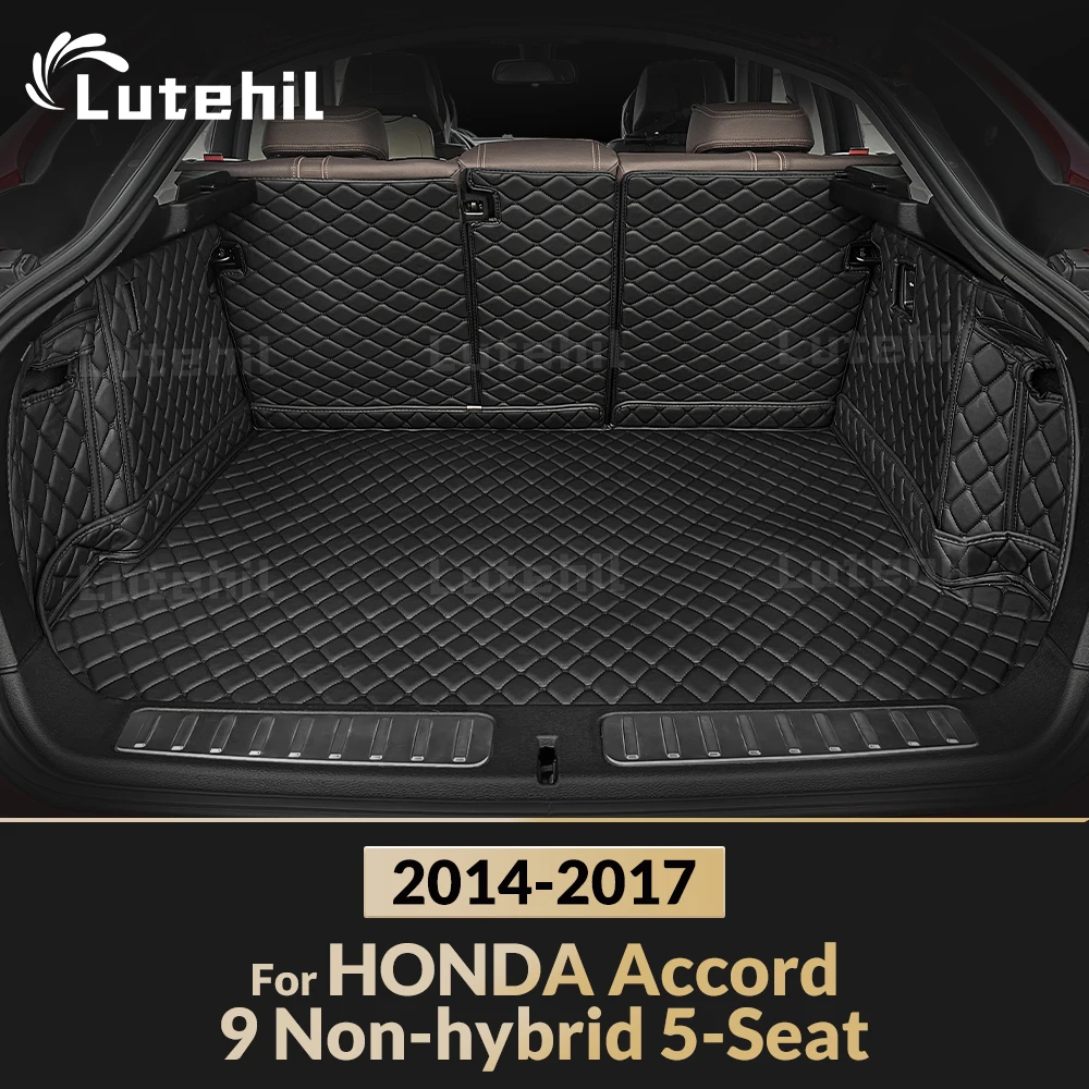 

Негибридный 5-местный коврик для багажника Honda Accord 9 2014-2017 16 15, автомобильный коврик для багажника с полным покрытием, подкладка для багажника, аксессуары для интерьера