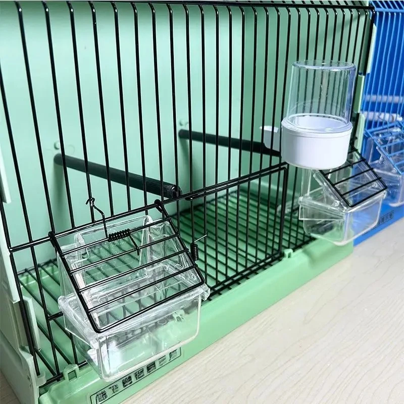 Small Size Display Bird Cage Detachable Portable Parrot Cage With Food Water Bowl Perch Stand For Budgie Canary Finch
