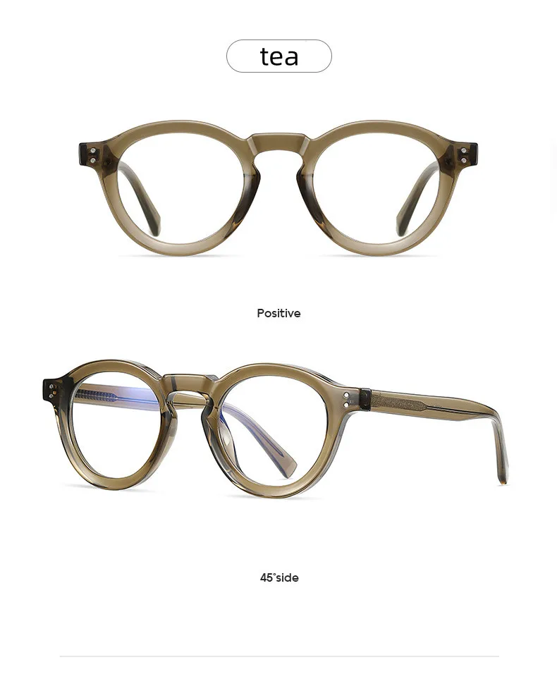Marke Retro Anti Blau Licht Photochrome Sonnenbrille Lesebrille Frauen Männer Prebyopie Brillen Brille Runde Rahmen 0 bis + 6,0 – Detail 14