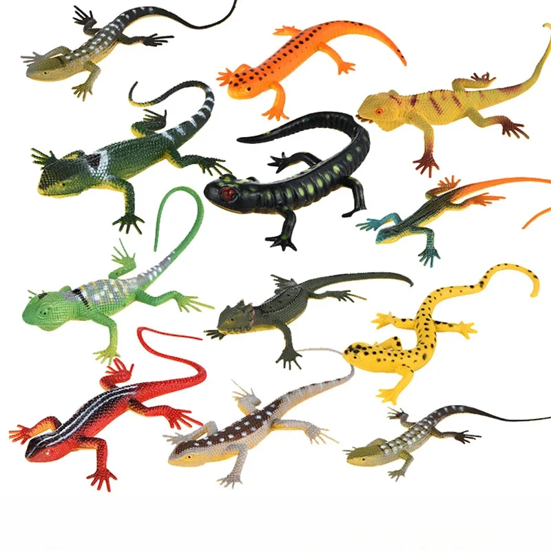 New Style Novelty Gag Toys Simulation Lizard Toy Gecko Reptile Simulation Juguetes Brithday Gift for Best Friend or Children