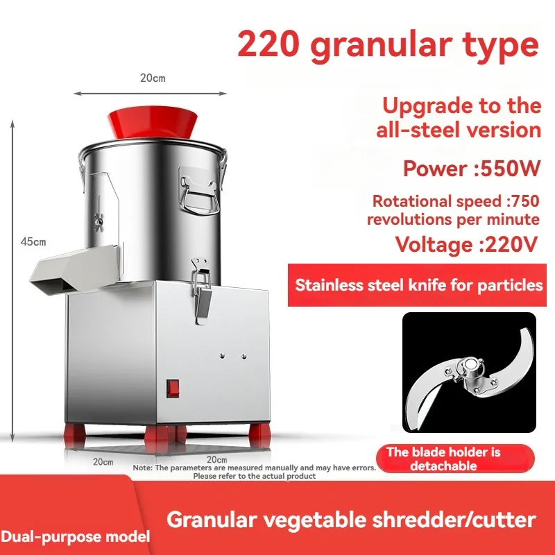 Cortador de Legumes Comercial em Aço Inoxidável Totalmente Automático, Ideal para Uso Doméstico e Restaurantes