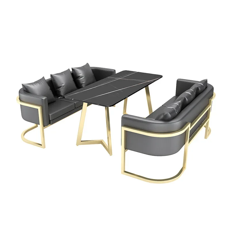 Beauty Salon Barber Shop Three-person Sofa Chair Manicure Chair Waiting Chair  ZY-T56C