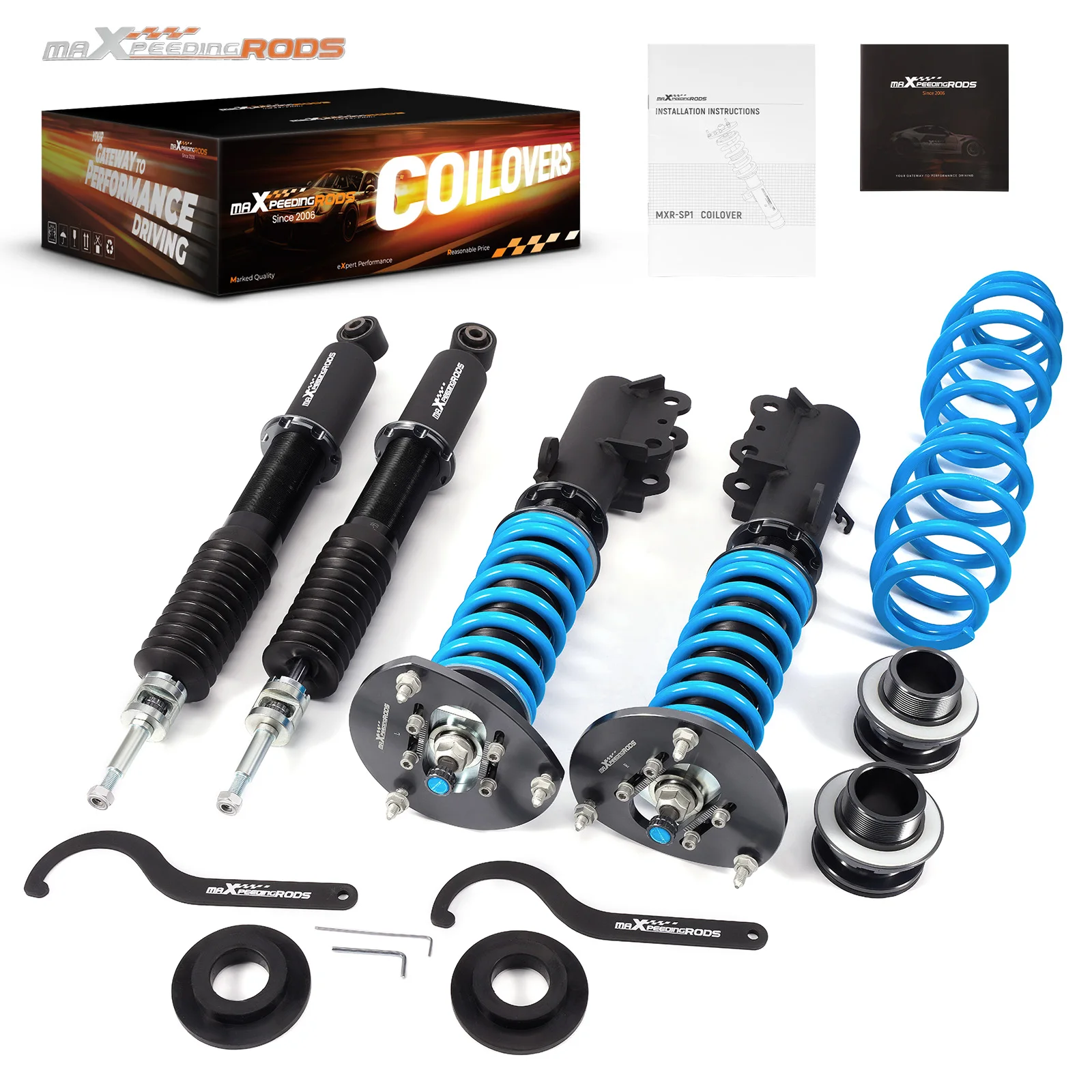 MaXpeedingrods Coilovers 24 Way Damper Lowering Kit for Chevrolet Volt 2016-2019 Shock Absorber