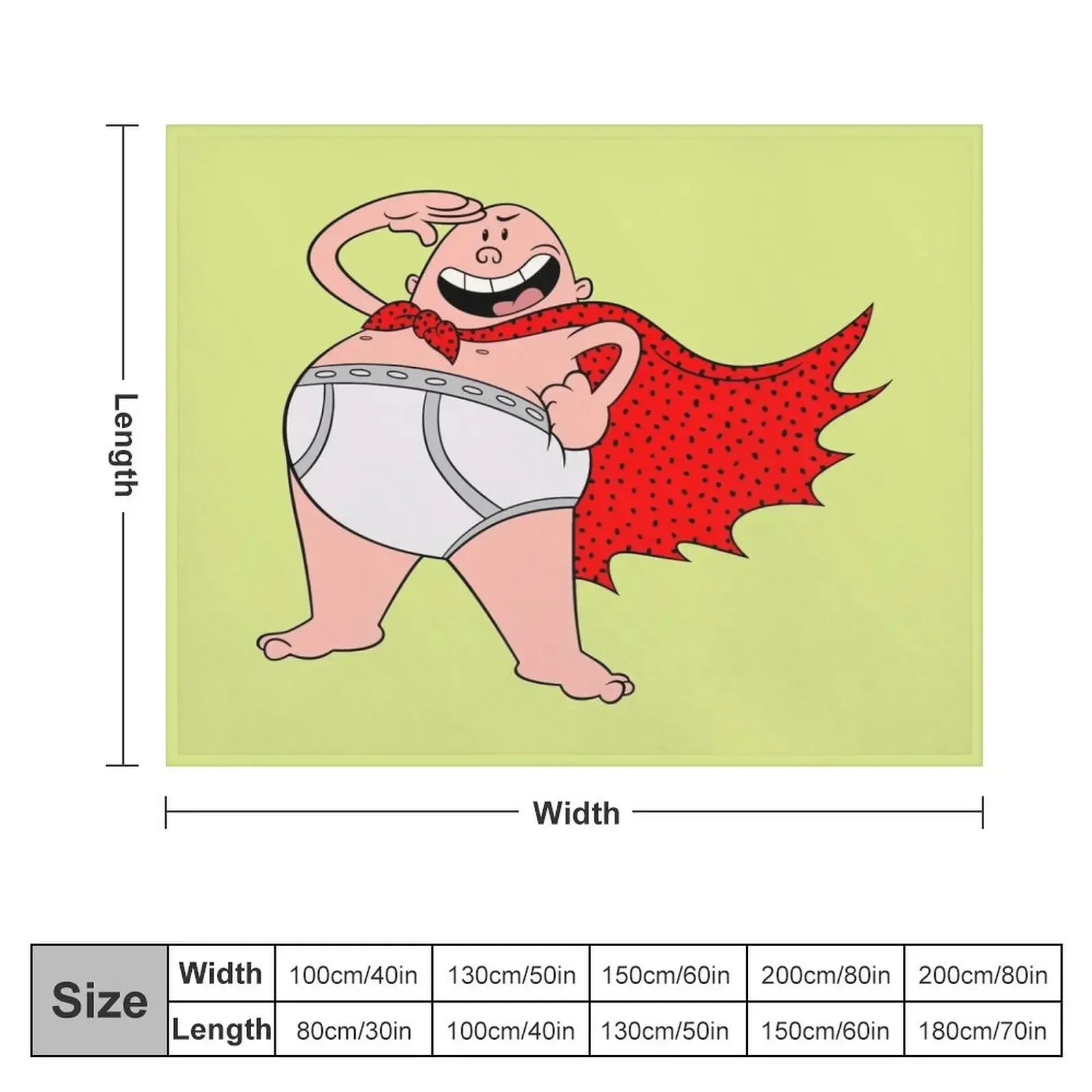 Captain Underpants Throw Blanket Luxury Designer Bed covers Blankets