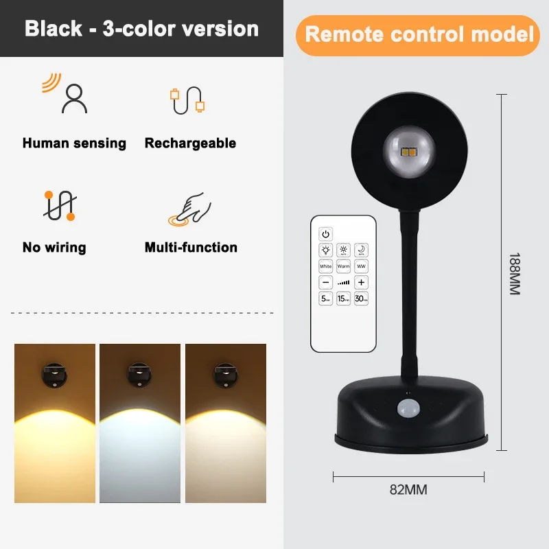 جو ضوء الليل محس حركة الجنية ضوء لاسلكي USB LED للمطبخ غرفة نوم الجدار مصباح إضاءة داخلية هدية الكريسماس
