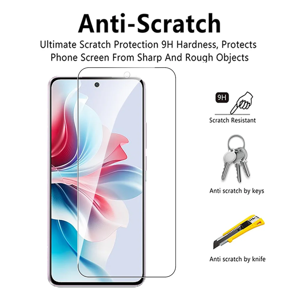 6in1 Camera Lens Tempered Glass For Oppo Reno11 F 5G Protective Glass Screen Protector Reno11 Reno 11 F Reno11F 6.7'' Film Cover