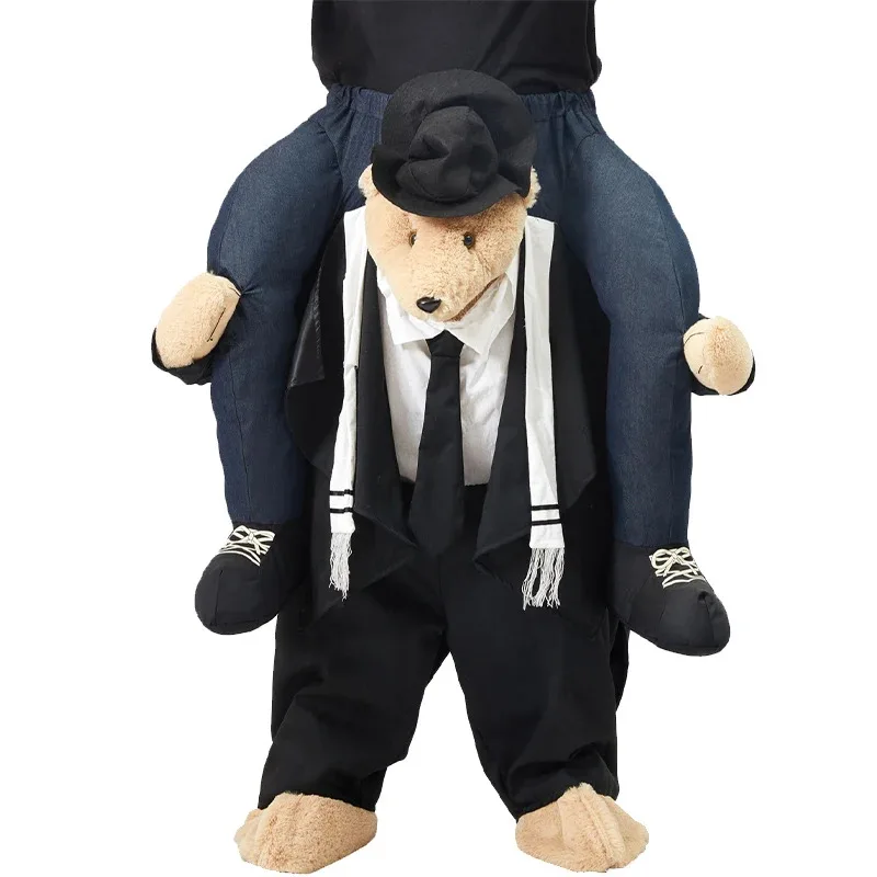 

A 8882025 New Arrival Unisex Men Ride On Animal Halloween Dress Up Women Lift Me Walking Carrying Rabbi Bear Adult CostumeB666