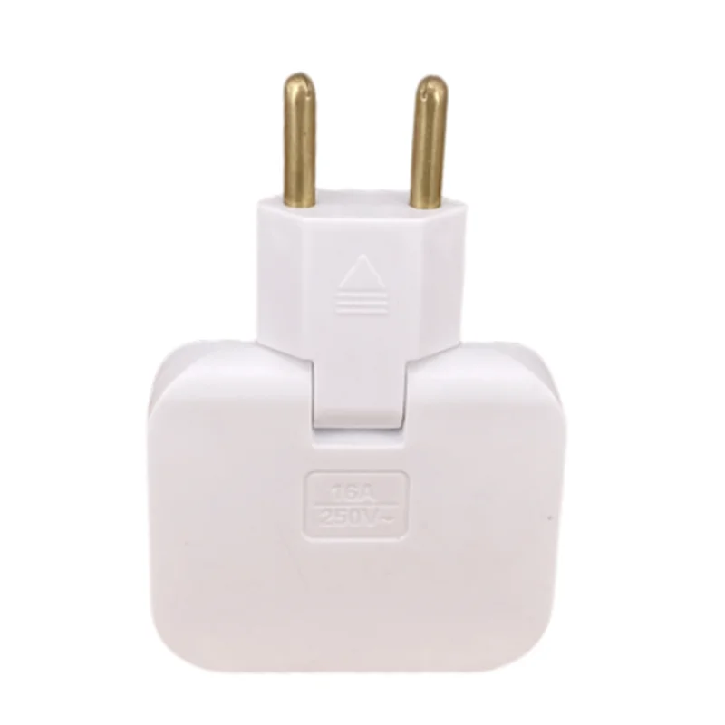 الاتحاد الأوروبي التوصيل 3 مخرج التيار المتردد قطاع الطاقة Multiprise 1 تحويل 3 تمديد مقبس كهربائي 180 °   محول التيار المتردد بمقبس الوفاء الدوار