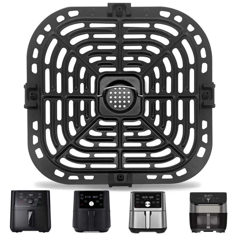 Air Fryers Crispers Plate Replacement Grill Pan Square Non-Stick Fry Coating Pan for Instant Vortex 6qt Accessories