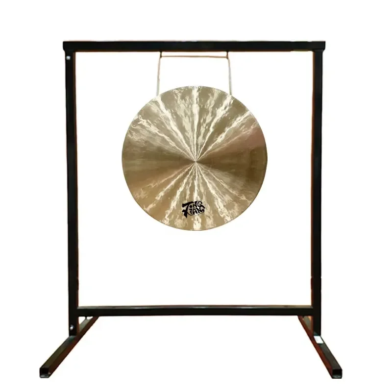 60cm Handmade White Gong Traditional Chinese Instrument Professional Grade Sound Therapy Tool for Meditation and Healing