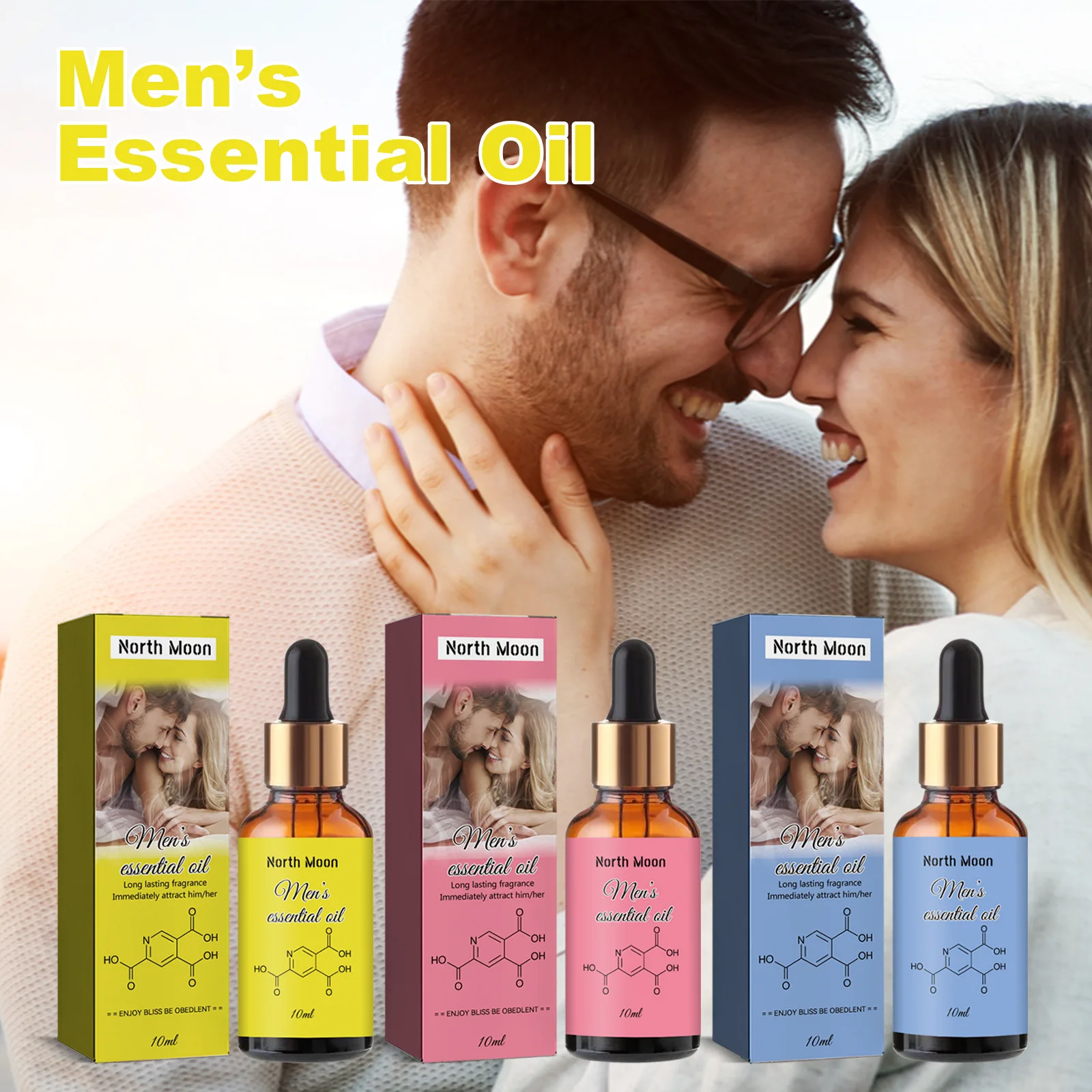 Pheromone Body Essential Oil Fresh Body Lasting Fragrance Essential Oil for Men and Women Niche Flirtatious Attraction Perfume