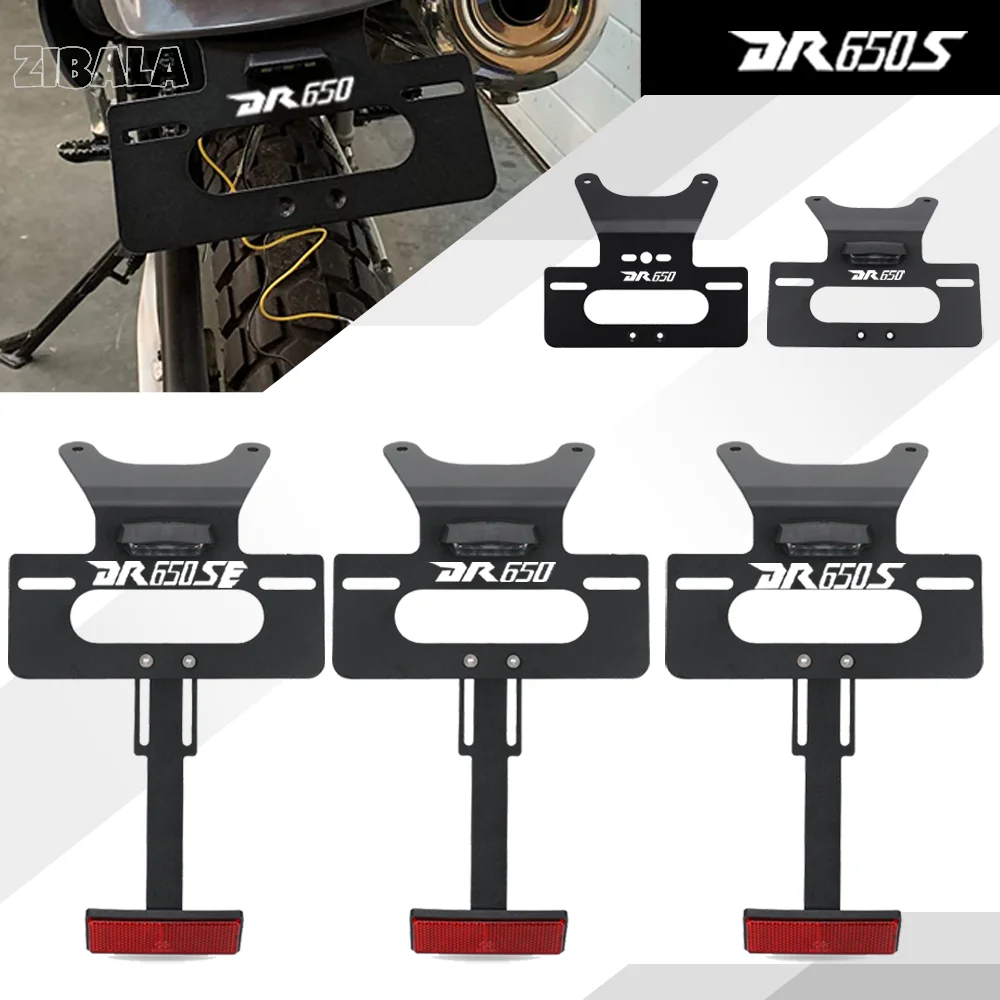 

CNC aluminium For SUZUKI DR650SE DR650S DR650 1996-2025 2026 Adjustable License Plate Relocation Bracket / Fender Eliminator Kit