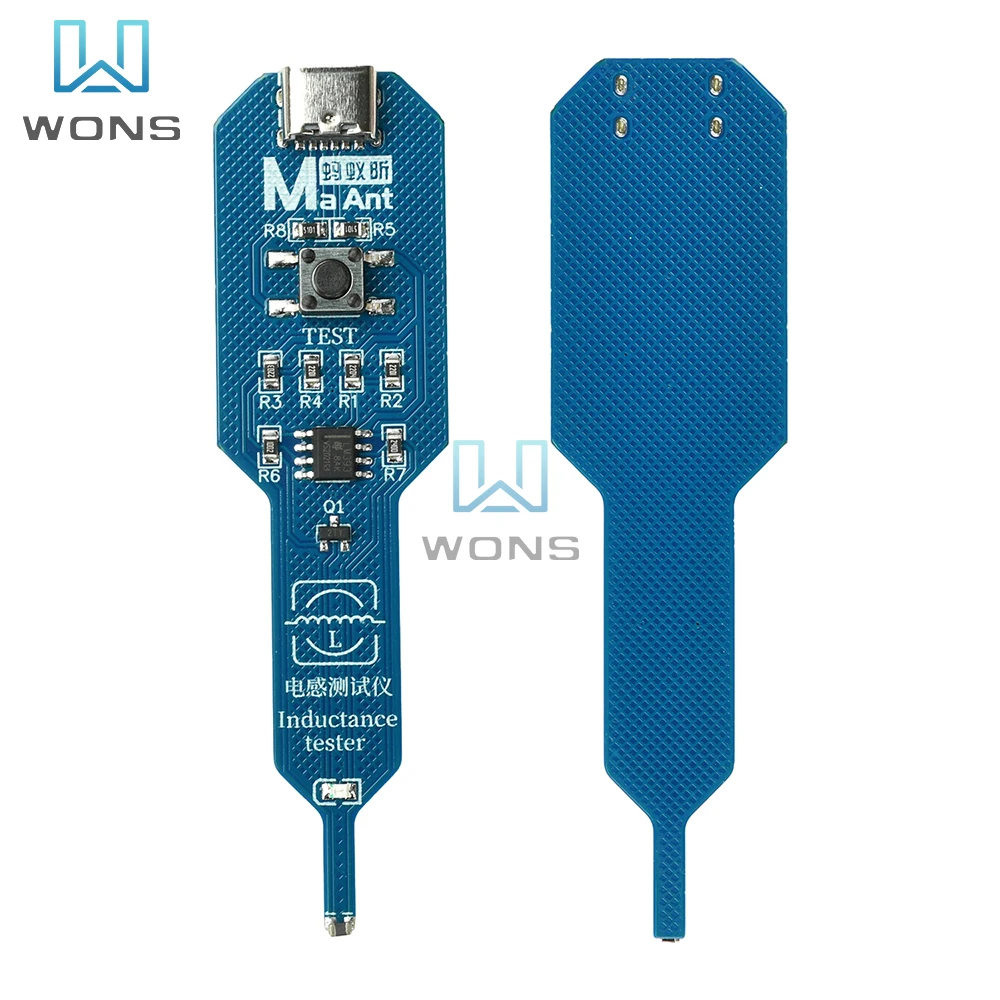 Inductance Tester Electromagnetic Induction Meter Portable Motherboard Coil Detector Tool Quick Fault Detection Type C Interface