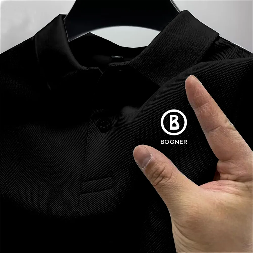 Summer men\'s outdoor sports golf POLO shirt lapel street casual top versatile business high quality quick-drying breathable top