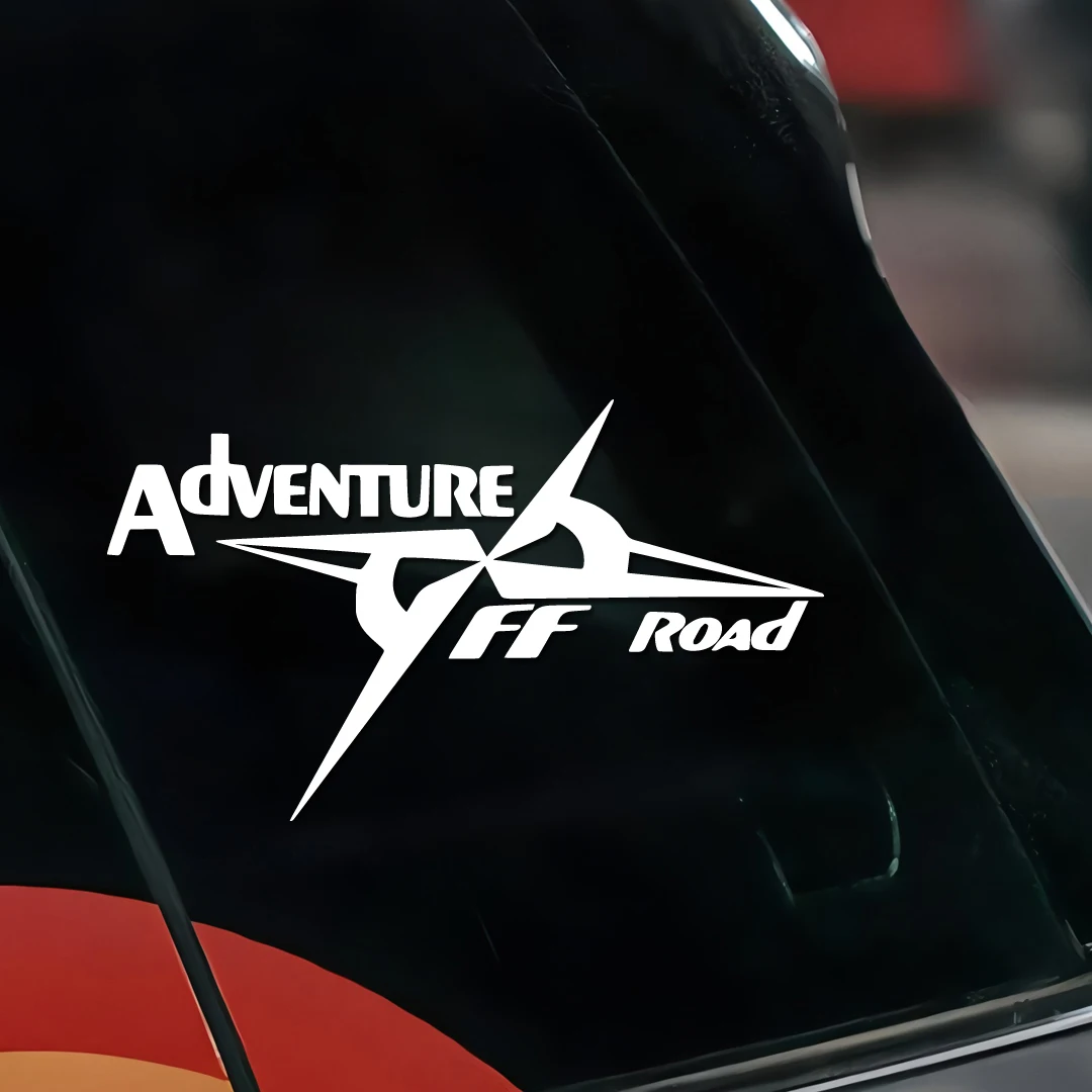 Adventure Off Road Decal - Removable Vinyl Sticker for Car Windows, Doors, Bumpers, Scratch Cover & Stylish Off-Road Accessory