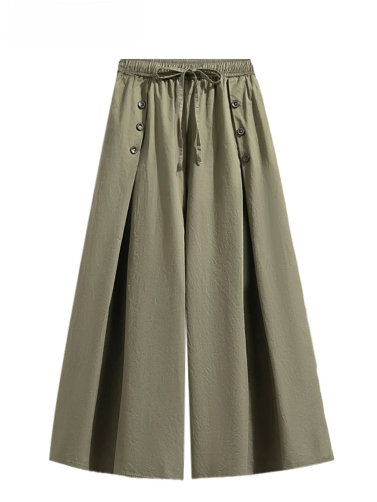 

High Waist Wide Leg Workwear Pants Drapey Pear ape Bodycon Seven Inch Skirt Pants Commute Sle Casual Trousers for Ladies