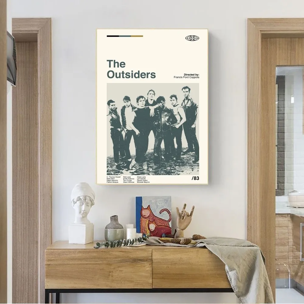 Movie The Outsiders  Poster No Framed Poster Kraft Club Bar Paper Vintage Poster Wall Art Painting Bedroom Study Stickers