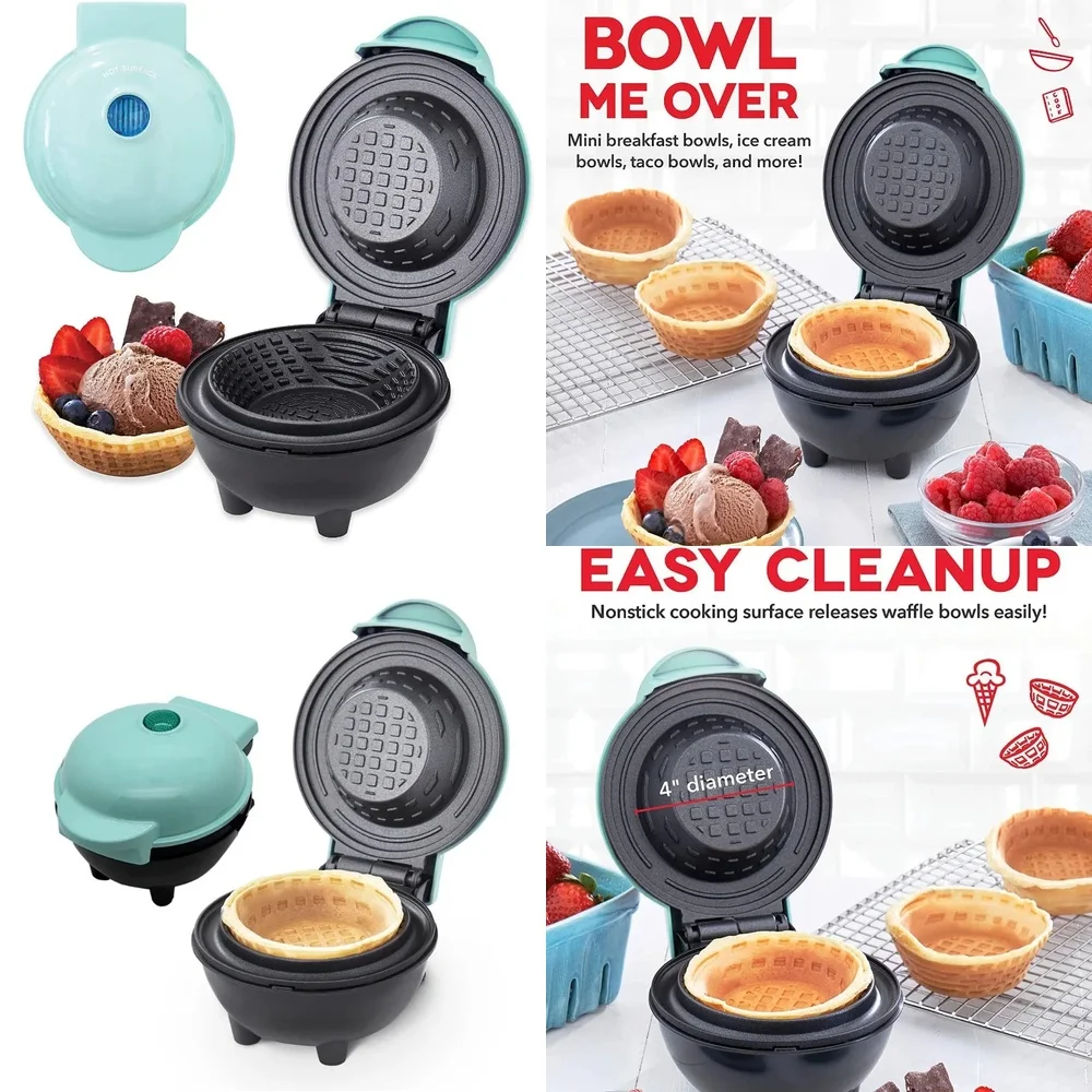 

2026-hot sell 110V-220V Waffle Bowl Machine, Home Breakfast Ball Tart Machine, Ice Cream Machine Roll Machine Cooking Applia
