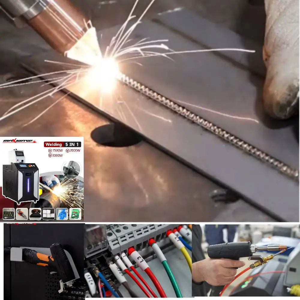 Handheld 4IN1 Laser Welder Raycus 2KW Fiber Laser Welding Machine 1500W Laser Welding Cutting Cleaning Soldering Machine
