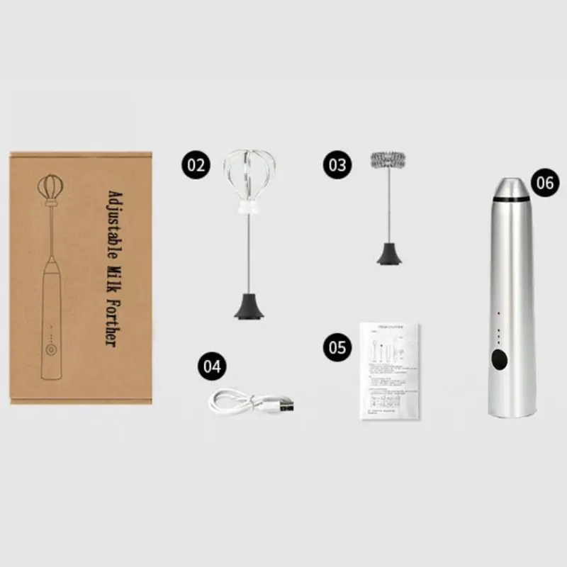 Портативный электрический ручной миксер с насадками-венчиками из нержавеющей стали, дропшиппинг