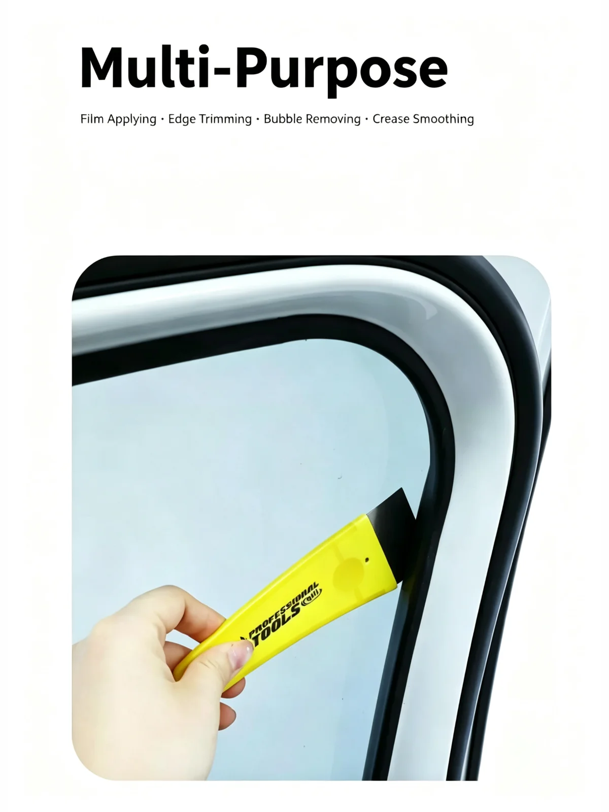 3pcs Mini Steel Scraper Set Stainless Steel Blade Car Window Tint Vinyl Wrap Squeegee Film Bubble Remover Edge Trimmer Tool Sets